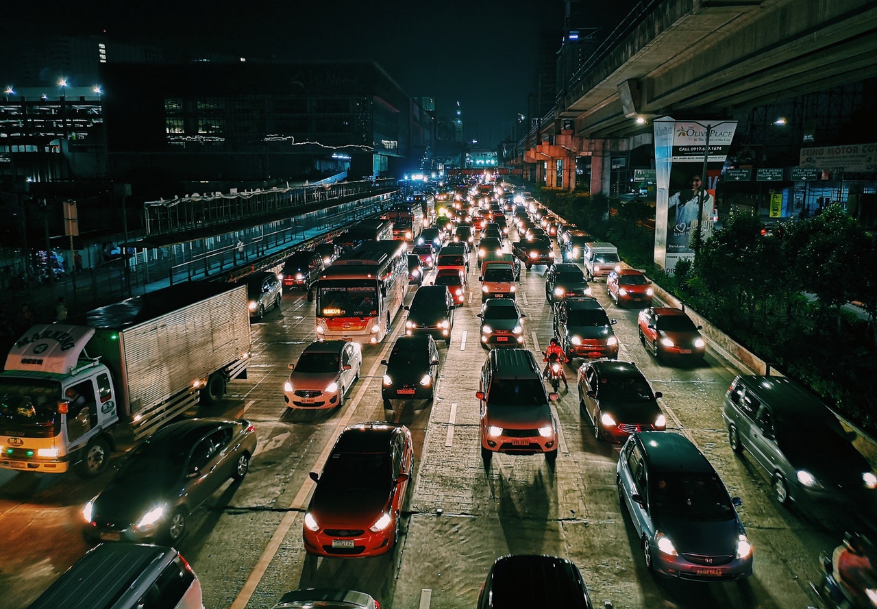 Stand still traffic. Used as decorative as in the blog we talk about traffic to the website.