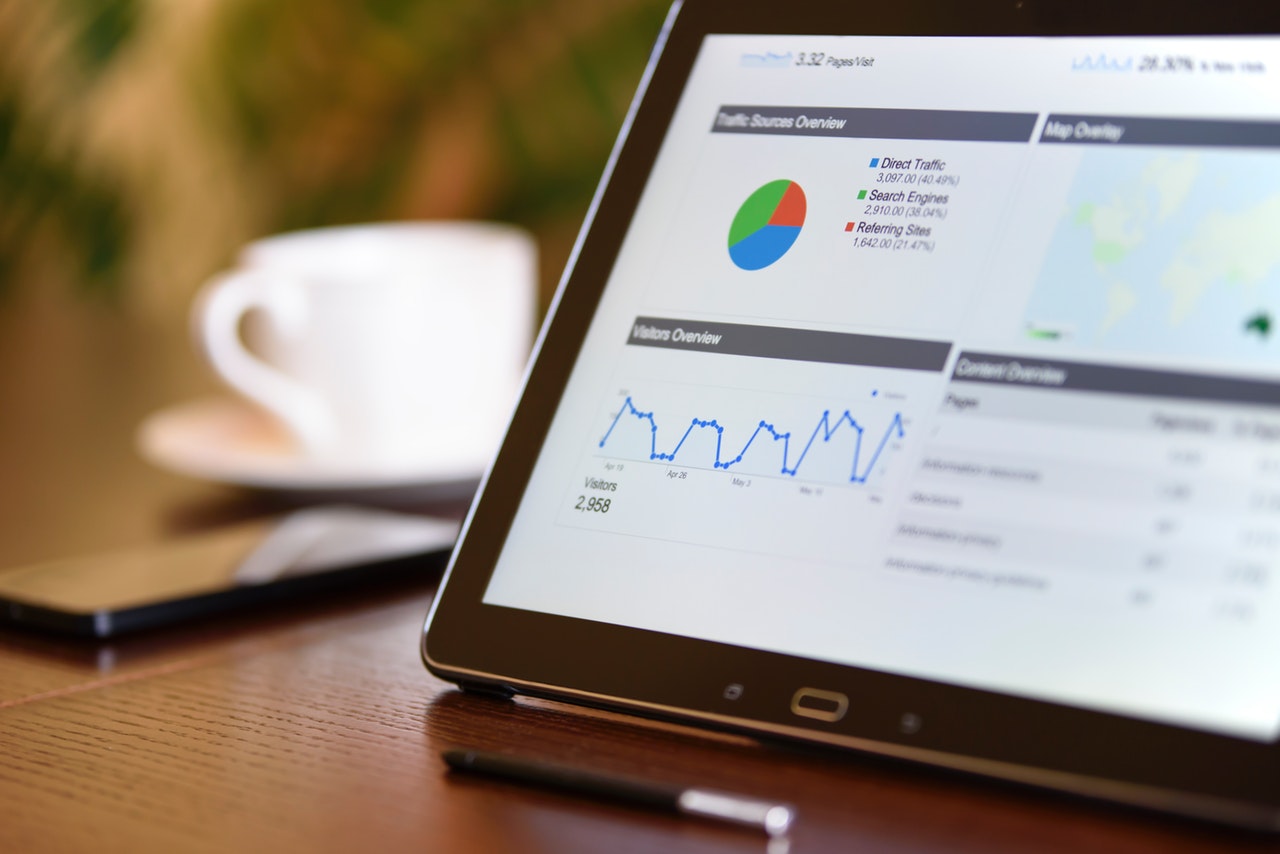 Data of websites and charts.