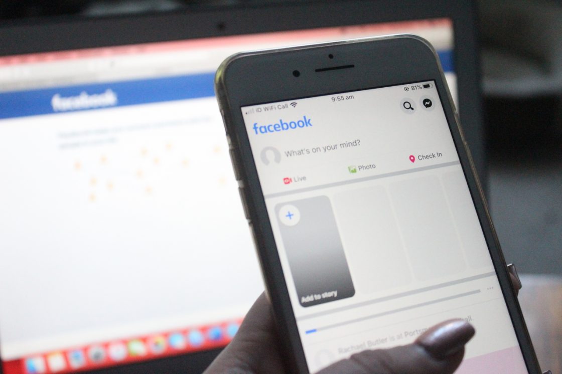 Facebook on different devices.